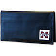 Mississippi St. Bulldogs Deluxe Leather Checkbook Cover